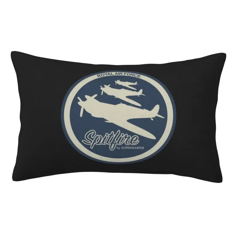 

Custom RAF Supermarine Spitfires Cushion Cover Fighter Plane WW2 War Pilot Aircraft Airplane Velvet Luxury Throw Pillow Cases