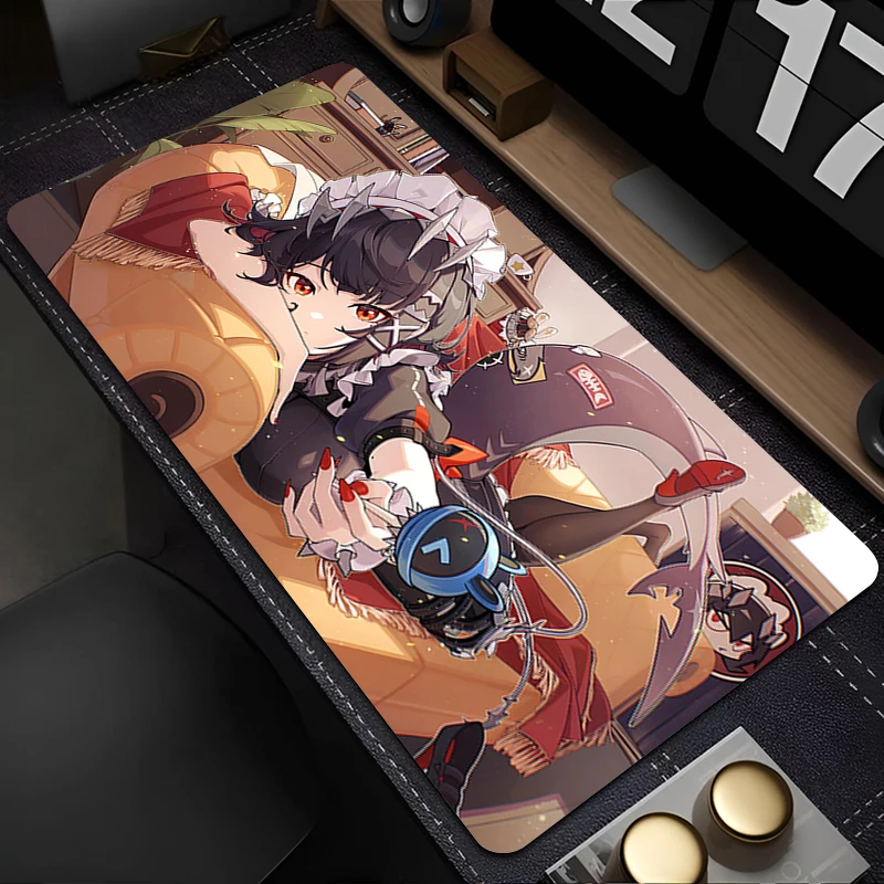 Muismat Anime Muismat Gaming Accessoires Kantoor Toetsenbord Pad Z-zijnloze Zone Zero Ellen Joe Grote Bureaumat Rubber Uitgebreide Pad