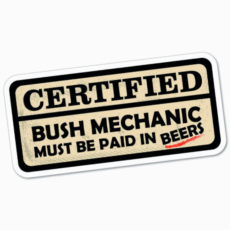 

Наклейки для украшения автомобиля, сертифицированная наклейка Bush Mechanic, наклейка Outback 4x4 Ute Country Aussie 15 см, ПВХ KK