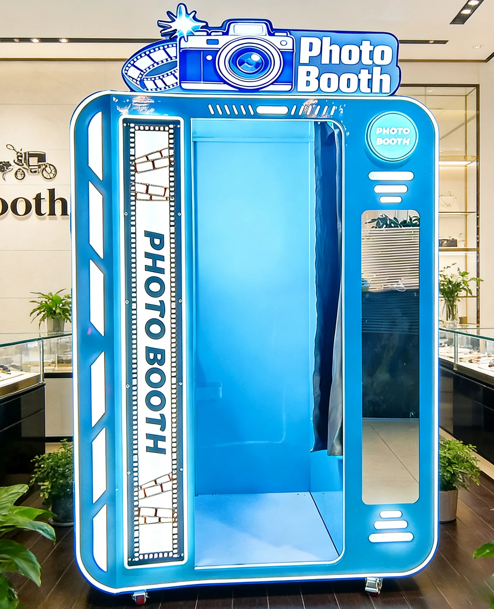 Hot Sell Party Art Customization Photo Booth Vending Machine Mirror Selfie with Printer for Passport Photos Available for Sale