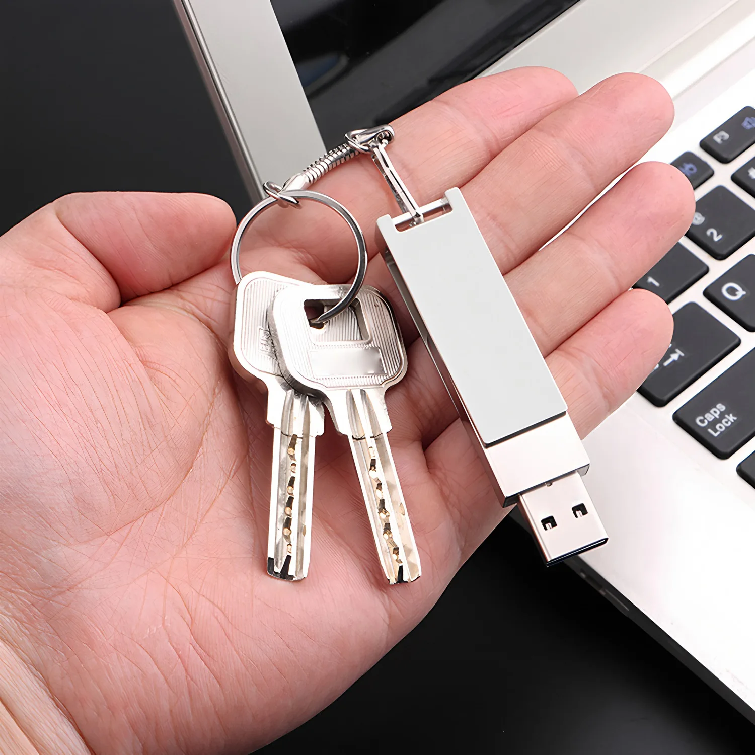 32GB/64GB/128GB OTG USB 2.0 Flash Drive Metal Pen Drive Waterproof High Speed Mini Memory Stick U Disk for Android Phone
