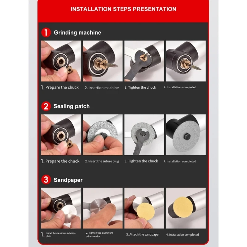 Heavy Duty  380W Electric Straight Grinder With Adjustable Speeds Suitable For Ceramic Tile Polishing And Stone Cleaning - Image 2