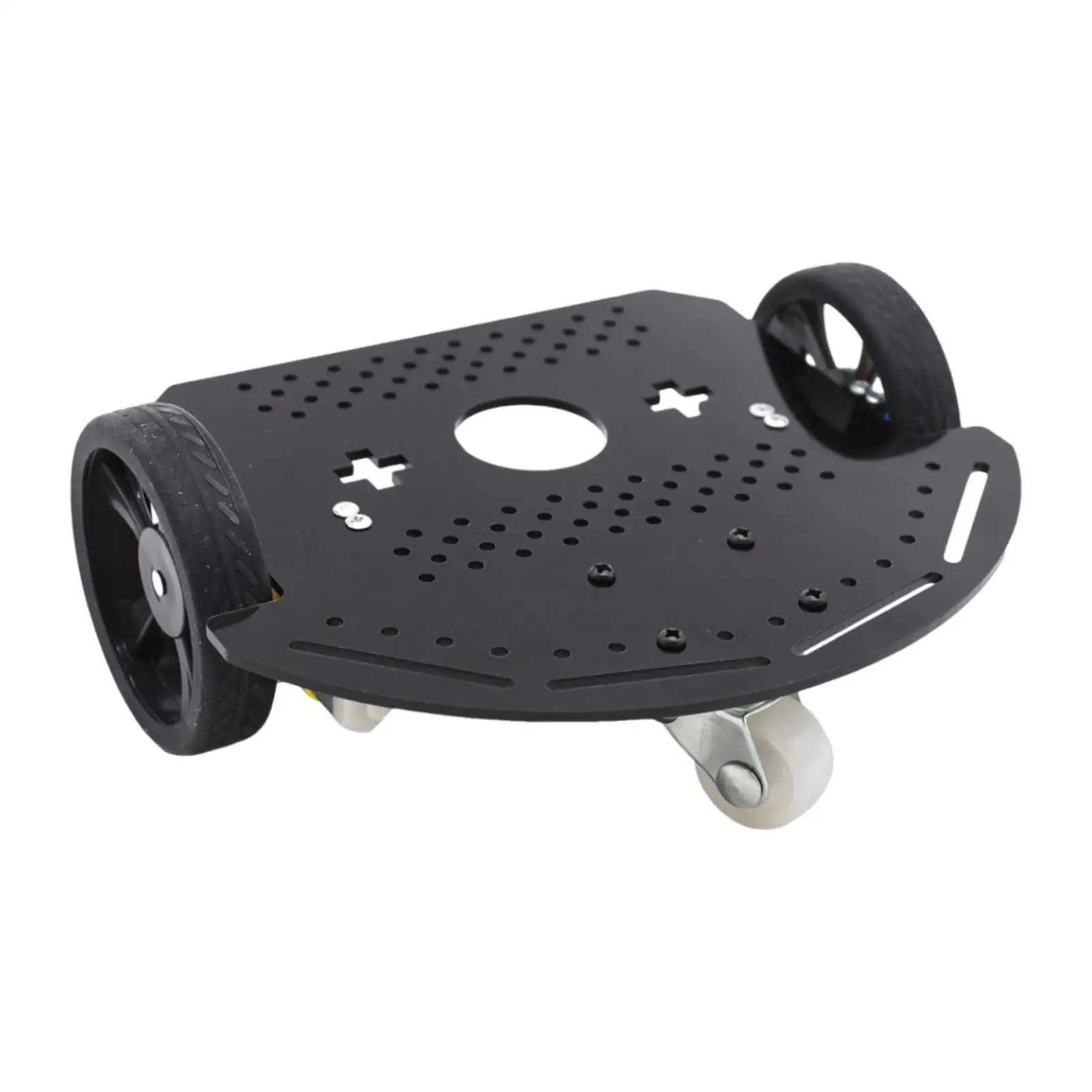 2WD Smart Robot Car Chassis Replacement High Friction Nonslip with Double Motors Base Easy Installation Intelligent Vehicle Part