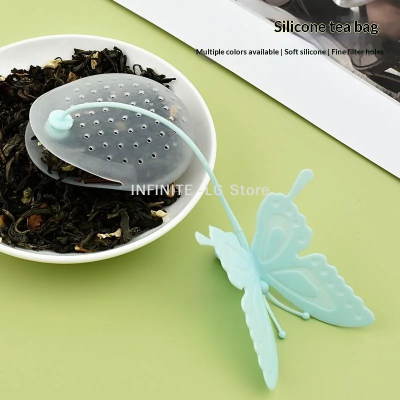 Butterfly Tea Bags Strainers Silicone Filter Infuser Silica Cute Teabags For Tea Tea Strainer Tea Diffuser Infusor Kitchen Tools