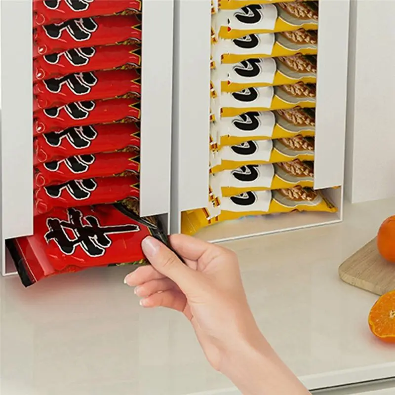 AEE2-Kitchen Noodle Storage Box Bedroom Makeup Organizer For Masks And Cups 17.5X14x40cm
