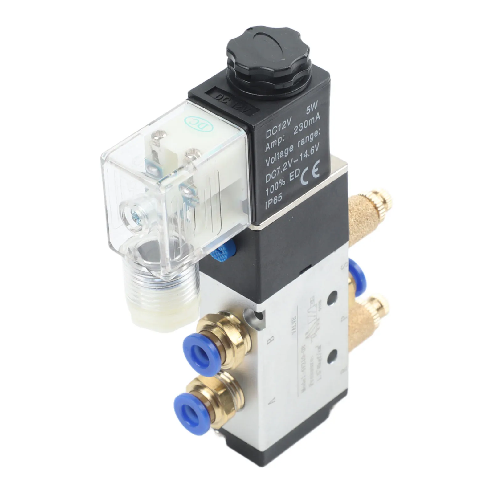 Shop with Confidence for 4V210 08 Solenoid Pneumatic Valve with Connector Muffler for High Pressure Applications