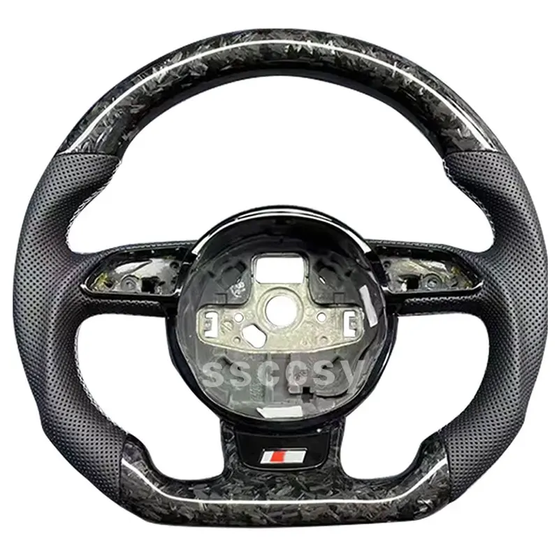 Forged Carbon Steering Wheel Suitable For Audi A4 B8 A3 8V A5 S3 S4 Q3 Q4 Automatic Transmission Sports Car Accessories