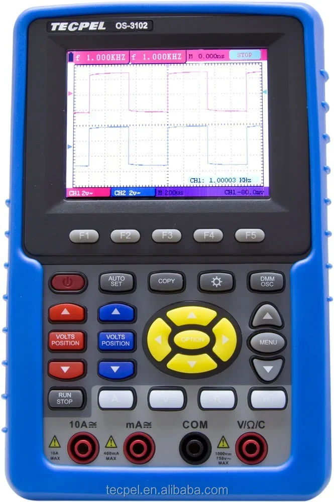 TECPEL OS-3102  100MHz Digital USB Storage handheld oscilloscope digital