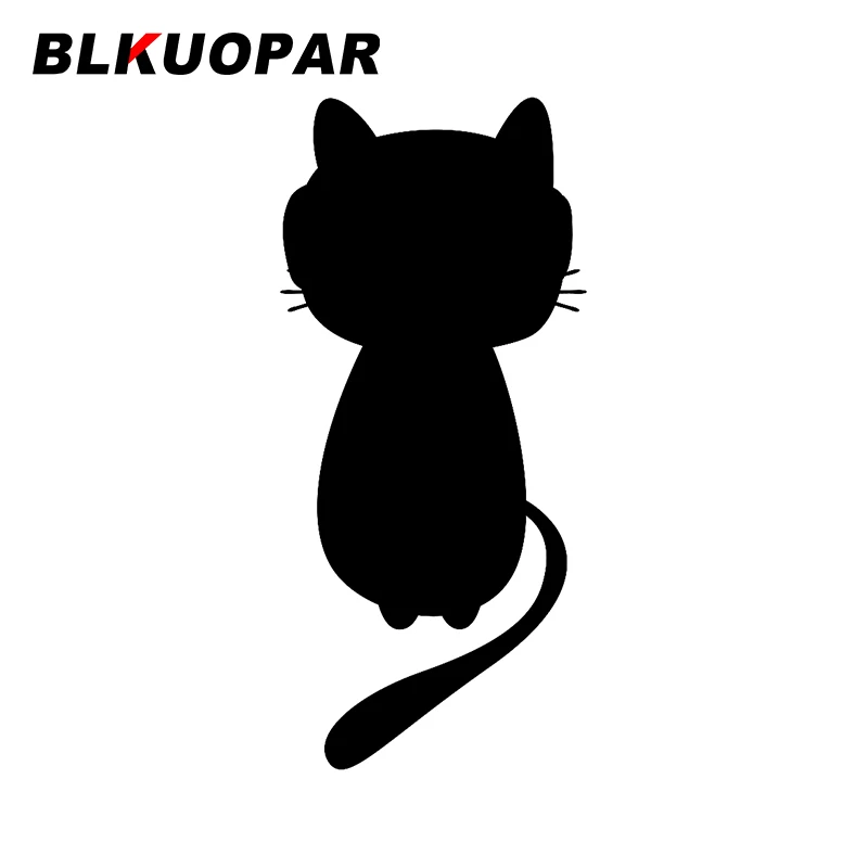

BLKUOPAR для милого кота, каракули, автомобильная наклейка, креативная графическая наклейка, водостойкая доска для серфинга, бампер для холодильника, автомобильные аксессуары