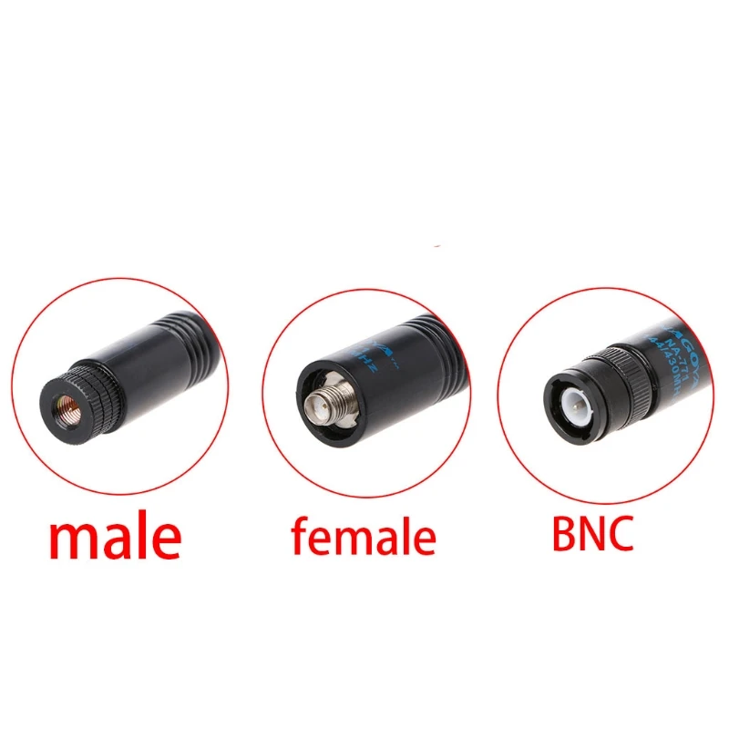 NA-771 Dual Band VHF/UHF BNC Walkie Talkie วิทยุมือถือเสาอากาศสำหรับ UV-5R