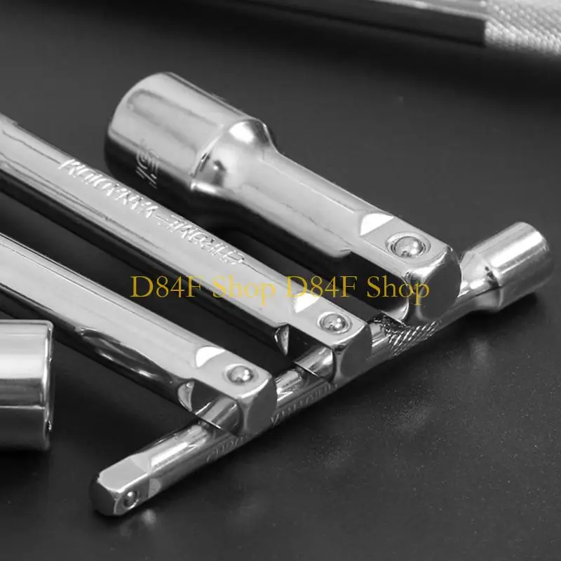 D84F Industrial Strength Socket Extension Bar 3Pcs Rustproof Steel Mechanics Tool