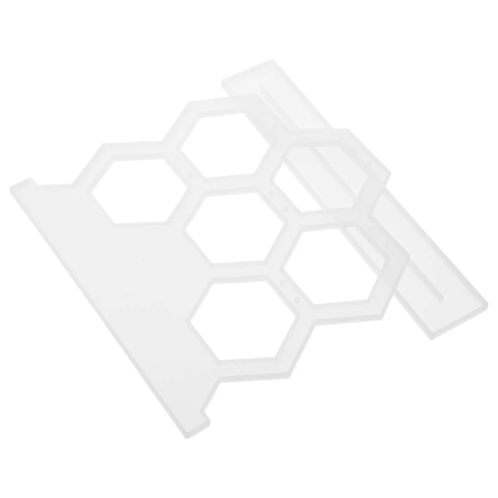 

1Set Hexagonal Earring Rack Mold Silicone DIY Crystal Epoxy Crafts Making Tool Jewelry Organizer Display Stand Casting Mold