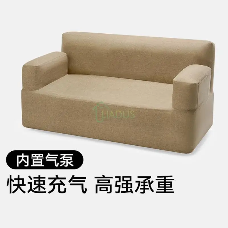 التلقائي نفخ المحمولة سميكة قابلة للشحن التخييم في الهواء الطلق الشاطئ الهواء أريكة تتحول لسرير حصيرة التخييم وسادة كراسي حصيرة قابلة للنفخ