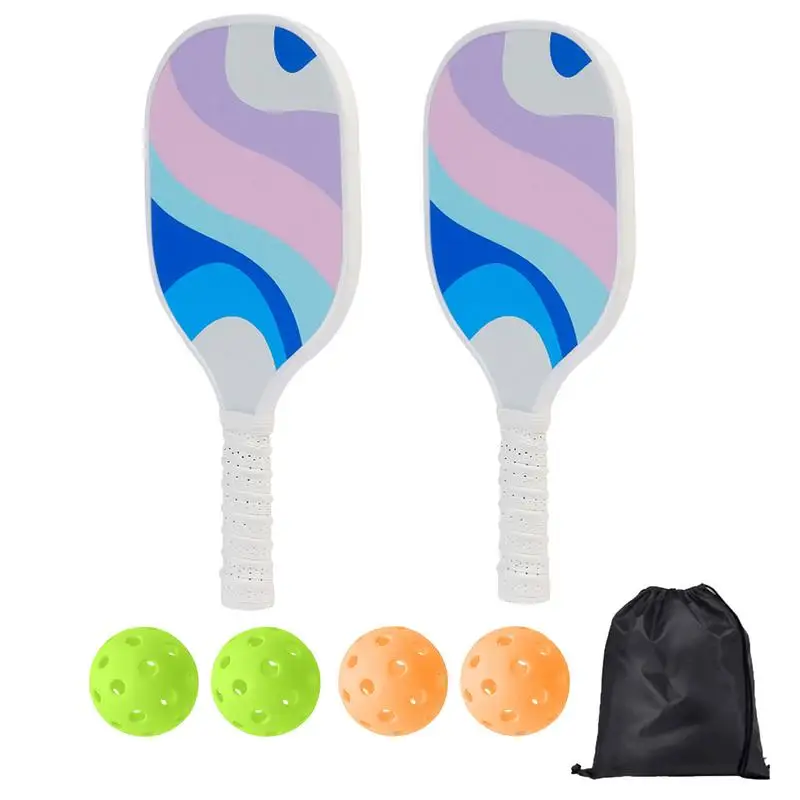 Pick Ball Racket Family Set Sports Ball Paddle With Ball And Bag Lightweight Pick Rackets Portable Ball Paddle Lightweight Large