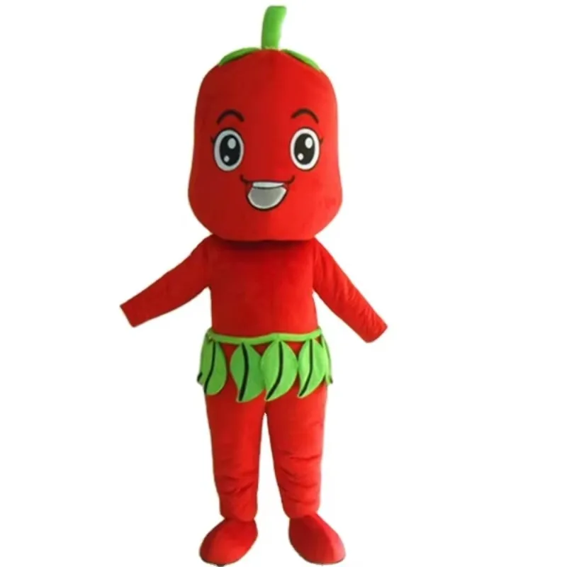 Red chili mascot costume/customized plant mascot costume