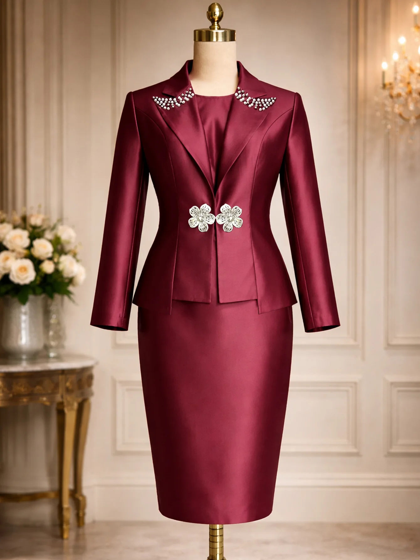 Women Two Piece Sets Skirt Set Full Sleeve Coats Long Skirts Hip Wrap High Waist Y2k Streetwear Elegant Work Sexy Slim Fit 2026