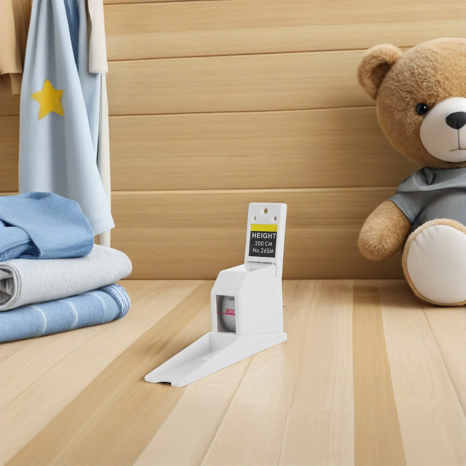 

2Pcs Retractable Height Measure Kids 200Cm Wall Mounted Growth Tape for Child Height Scale Easy Install Stature Meter