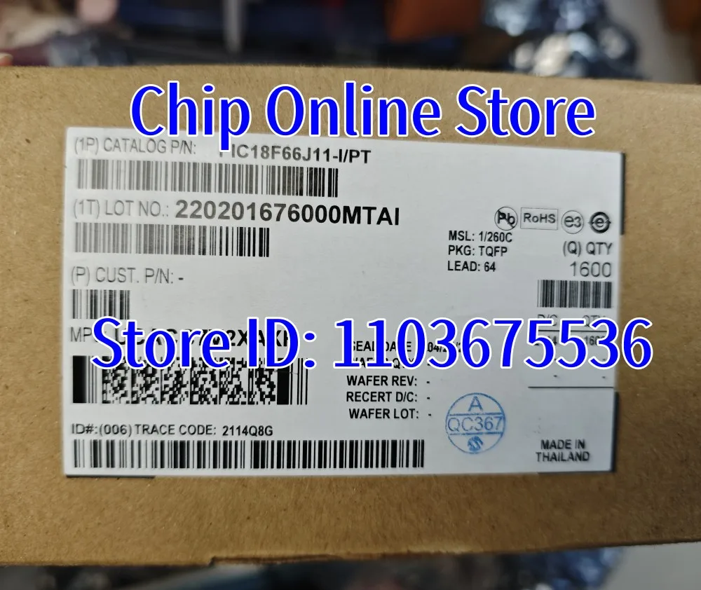 5~50pcs  PIC18F66J11-I/PT  PIC18F66J11  TQFP64  New Original
