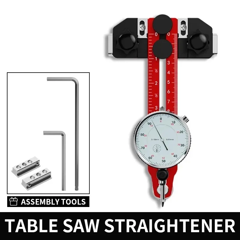 Table Saw Straightener Alignment Gauge Calibrator Fixture Guide Woodworking Tool Accessory for Precise Narrow Strip Cutting
