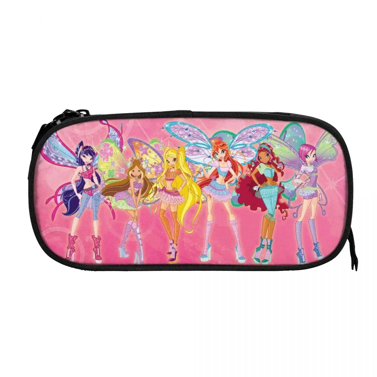 Winx Saga Club Big Capacity Pencil Pen Case Office College School Large Storage Bag Pouch Holder Box Organizer