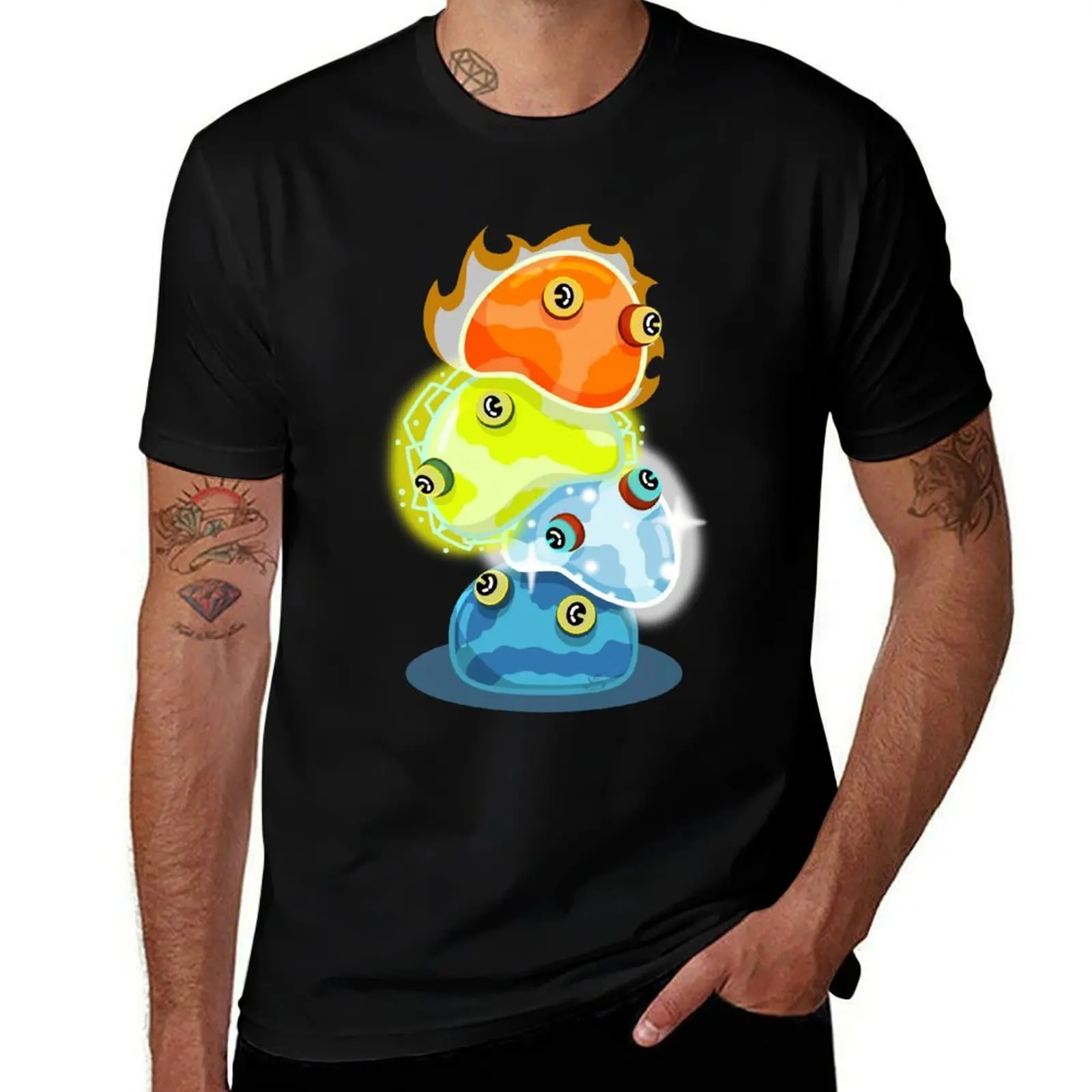 Chuchu Stack (Variant) T-Shirt Plus Size Loose Short Sleeve Top T-Shirt