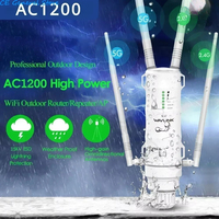 2025 Wavlink High Power AC1200 Outdoor Waterproof Wireless WiFi Repeater AP/WiFi Router Dual Dand 5G Long Range Extender Antenna