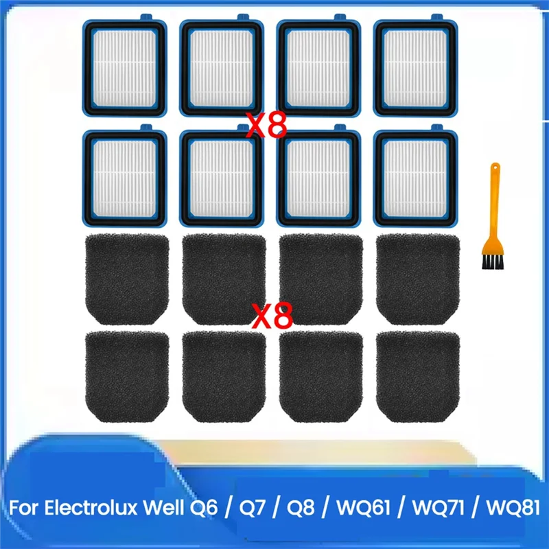 A88X فلتر تفريغ لإلكترولوكس Q6 8 WQ61 WQ71 WQ81 قطع غيار المكنسة الكهربائية ملحقات التنظيف الفعالة