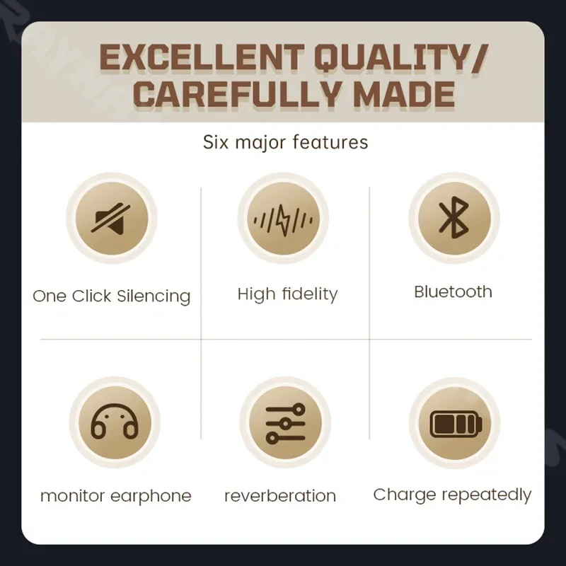 RAYHAYES A3 Professional Digital Audio Mixer with Bluetooth One-Touch Mute and Earphone Monitoring Functionality