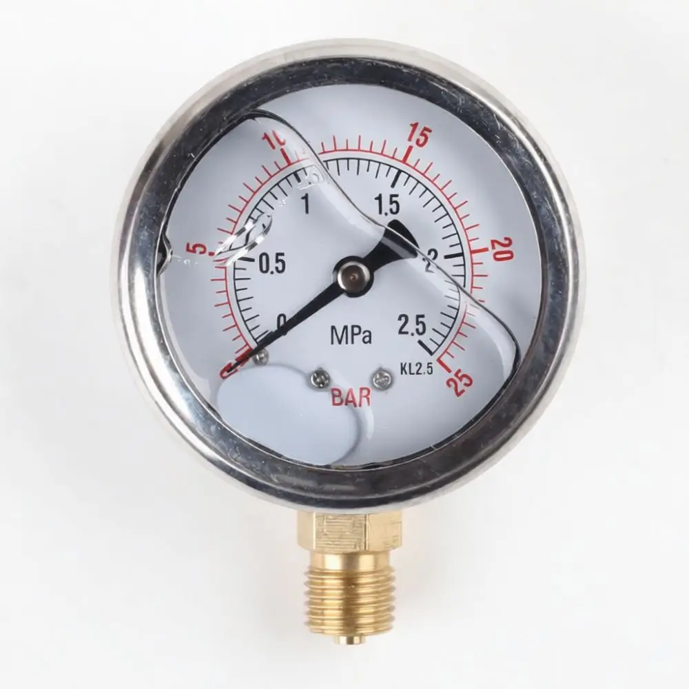 Industrial Air Pressure Gauge For Air Pump Monitoring Tool Precision Manometer Measuring Instrument Thread Connector Fitting