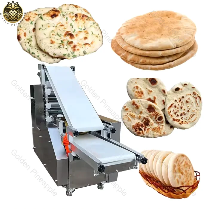 

Arabic Pita Bread Roti Maker: Fully Automatic 5-40cm Flat Bread Production Machine for Paratha Naan Tortilla Chapati