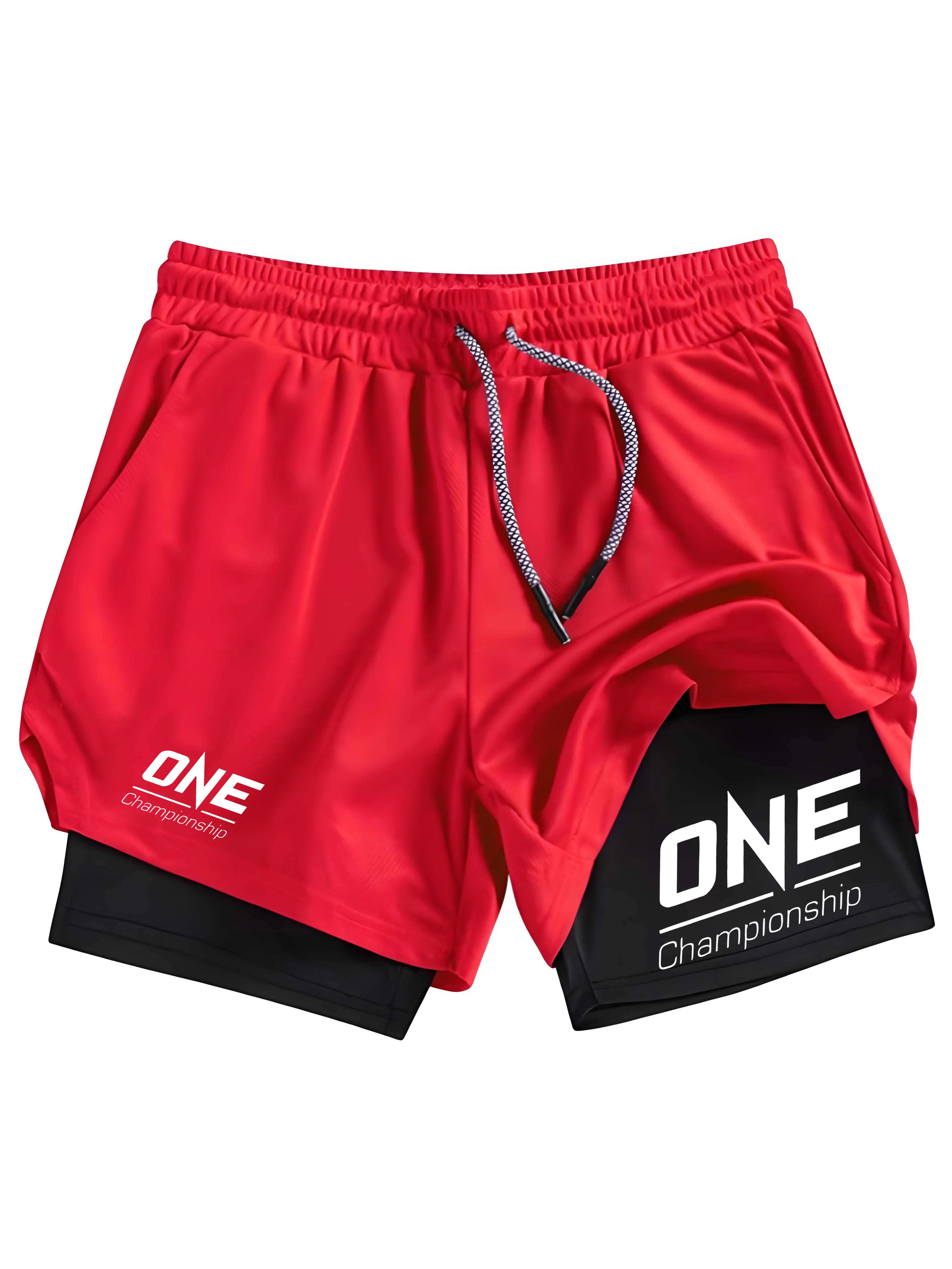 

Gym Jogging entraînement entraînement homme Fitness Sport 2 en 1 Shorts Anime Compression hommes t-shirt été séchage rapide