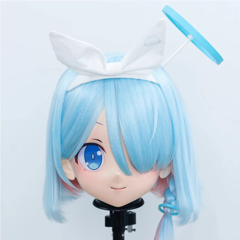 

Customize Full Headband Lock Resin Cosplay Crossdress Doll BJD Masks Japanese Animego Character Cosplay Unisex Kigurumi Masks