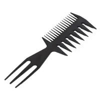 Big Teeth Double Side Tooth Combs Fish Bone Shape Hair Brush Barber Hair Dyeing Cutting Coloring Brush Man Hair Styling Tool 3