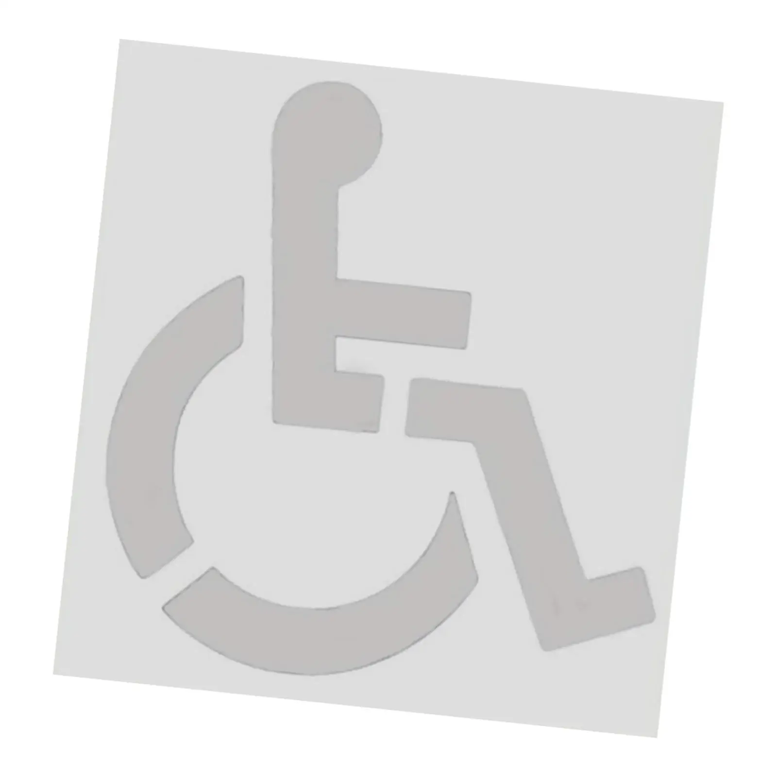 Handicap Parking Stencil Versatile Easy to Use Flexible Pavement Painting 1mm Thickness Garage Silicone Marker Foldable Template