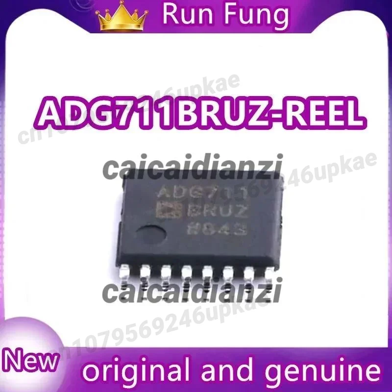 10 قطعة/الوحدة ADG711BRUZ-REEL ADG711BRUZ 4 دائرة IC التبديل 1:1 4Ohm 16-TSSOP جديد الأصلي