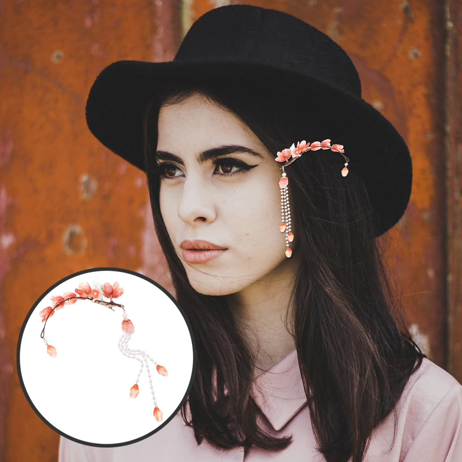 

s Ancient Accessories Zinc Alloy Bridal Hair Clip For Women Chinese Hair Clips For Women Wedding Party Flower Tassel Barrettes
