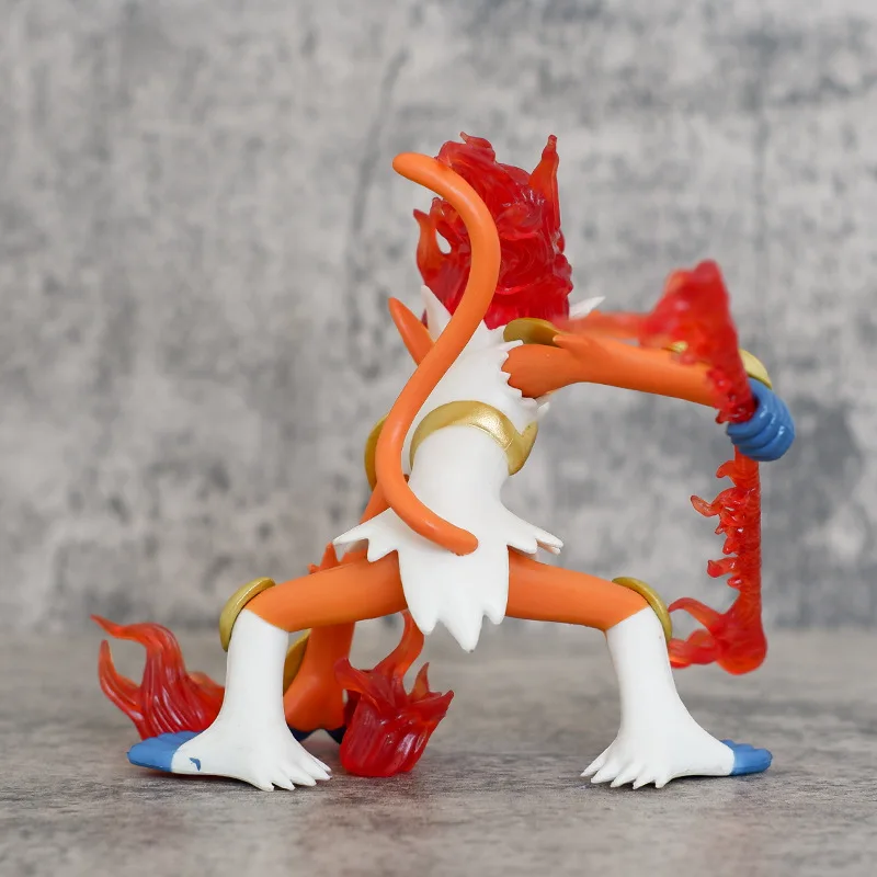 Kawaii Anime Pokemon Infernape Simiabraz Panfer Chimchar PVC Action Figure Game Statue Collectible Ornament Model Kids Toys Doll