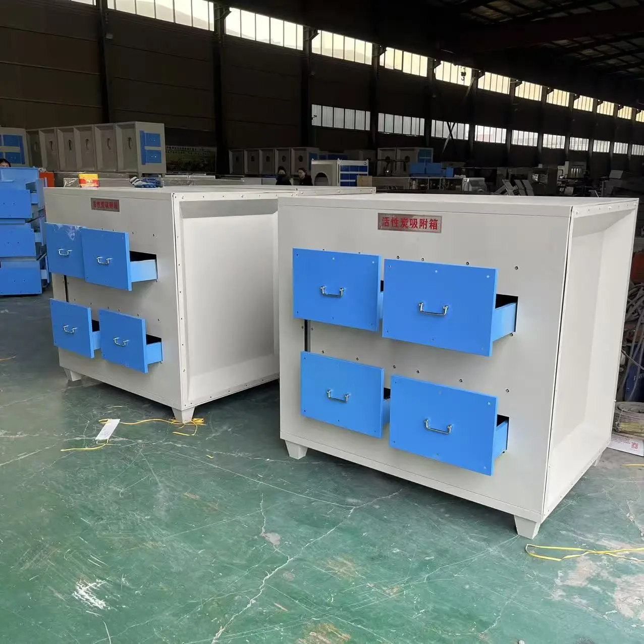 Industrial Waste Gas Purification Activated Carbon Filter Box Odor Removal  Deodorization Equipment