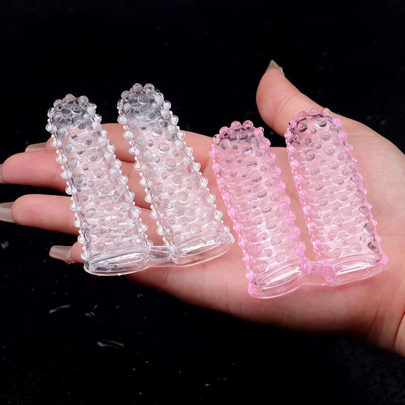 Wolf Fang Double Finger Guard G-spot Stimulation Vaginal Massage Clitoral Stimulation Tingling Sensation Couple Flirting Sex Toy