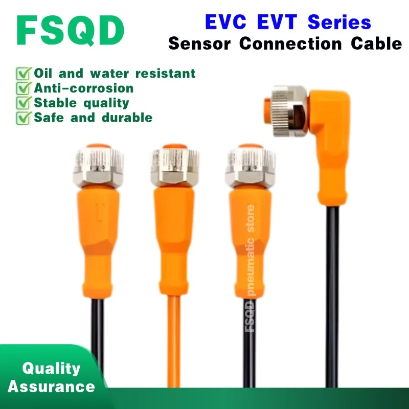 1pc EVC001 EVC002 EVC003 EVC004 EVC005 EVC006 EVC141 EVC145 EVT001 EVT004 EVT005 EVT006 Sensor Connection Cable EVC EVT Series