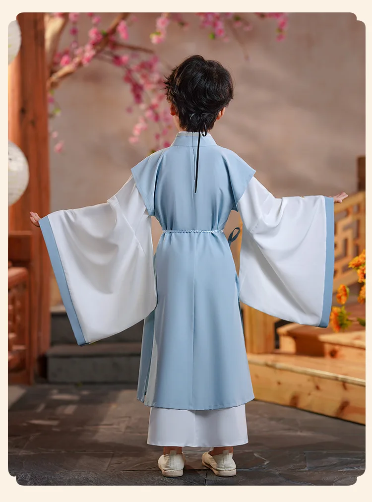 Bambini vestiti di capodanno antico Bookboy studente vestito ragazzo partito eseguire fotografia Robe Costume tradizionale scuola cinese abbigliamento