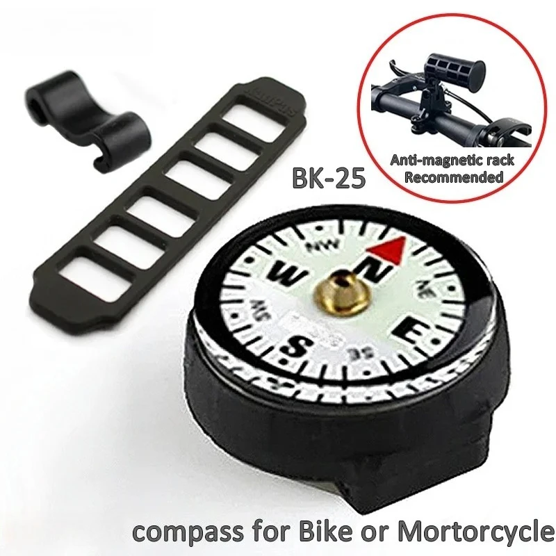 BK-25 Luminous Waterproof Handlebar Compass Bike Motorcycle Navigation Accessory