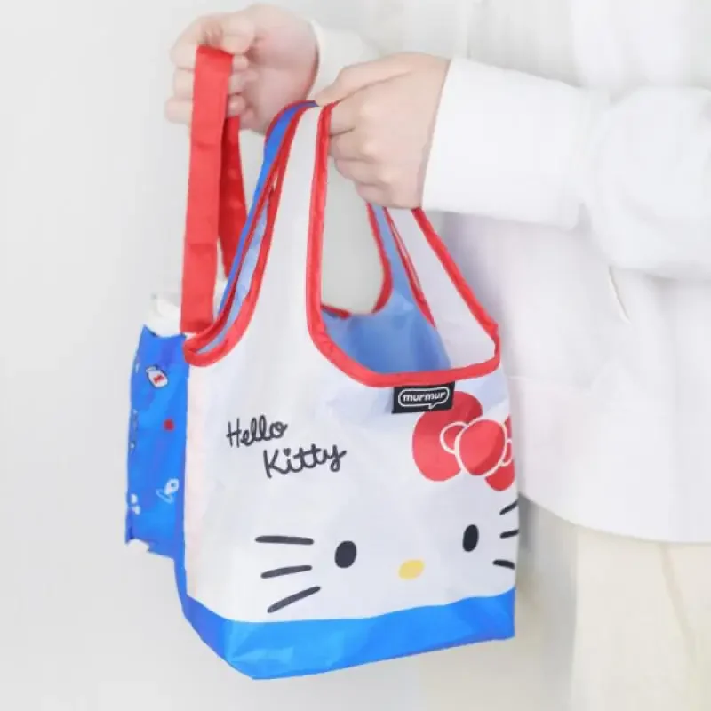 

Сумка для ланча Hello Kitty, косметичка, милый складной портативный аниме-напиток, набор чашек для чая с молоком, многофункциональный пакет для обеда