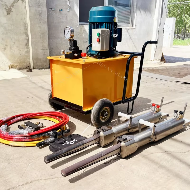 

Hydraulic Splitting Machine Stone Splitting Tools Rock Splitter Hydraulic Mining Rock Splitter Drilling and Splitting Machine