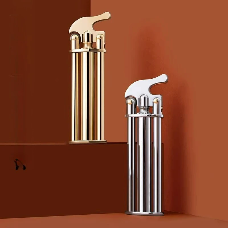 Penguin Transistor Replica of Japanese Slim Kerosen Brass Lighter, Personalized Retro Windproof Creative Copper Tube Lighter
