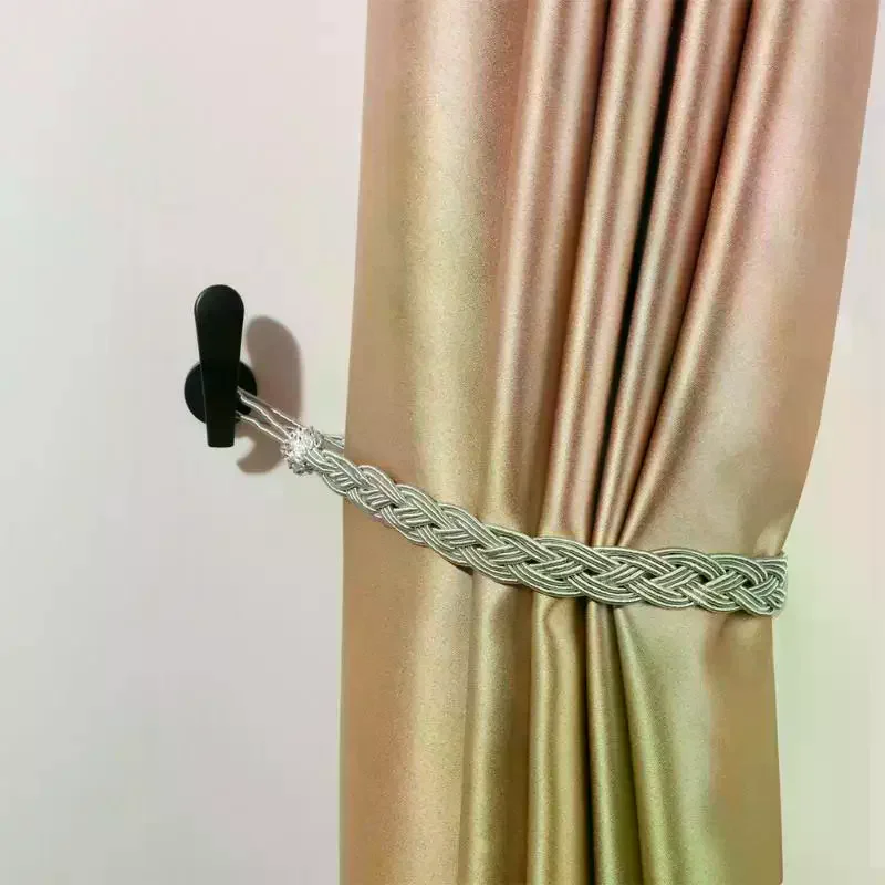 2Pcs Retro Practical Mounted Metal Hooks Curtain Tieback Curtain Hooks Wall Hanger Curtain Holder Home Decor Accessories - view 5