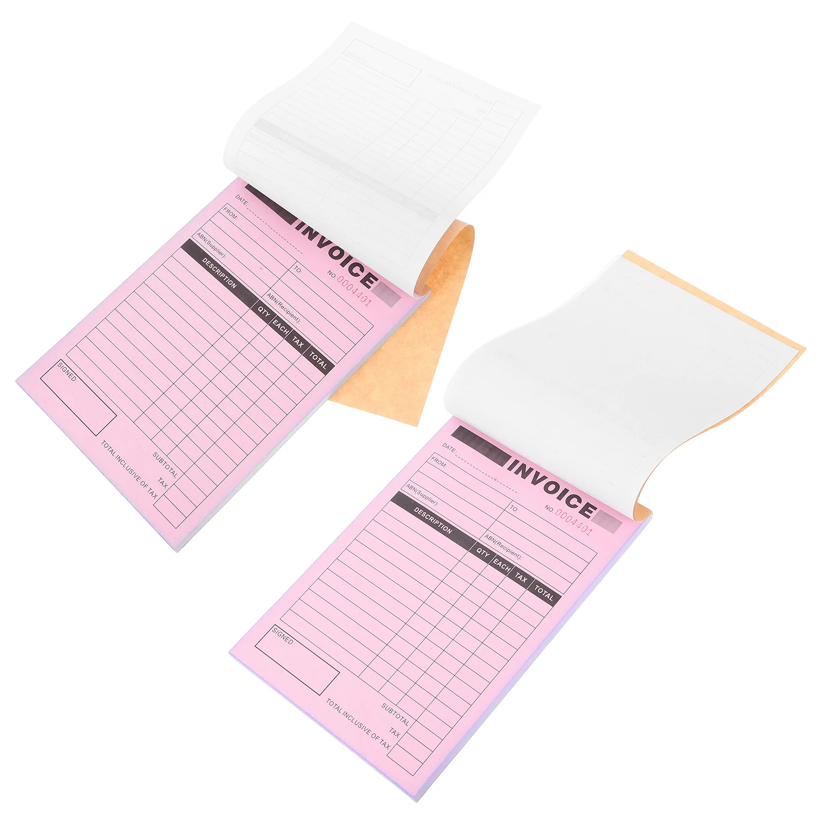 2 Pcs Sanlian Delivery Order Invoices for Orders Book Small Business Books Note Paper Cash Forms Work Receipt