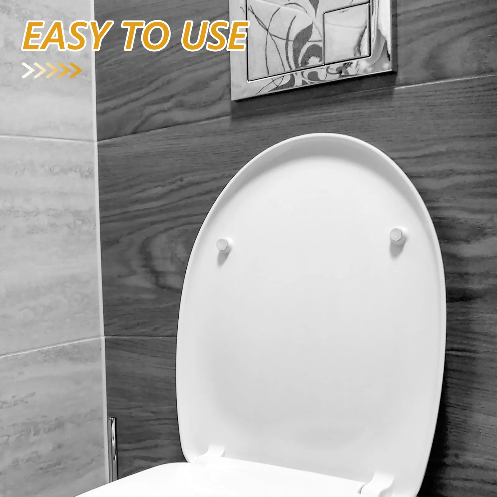 

1Set Toilet Seat Bumper Kit Self-Adhesive Cushion Pads for Smooth Quiet Lid Closure Easy Clean Non-Moving Buffer Spacers