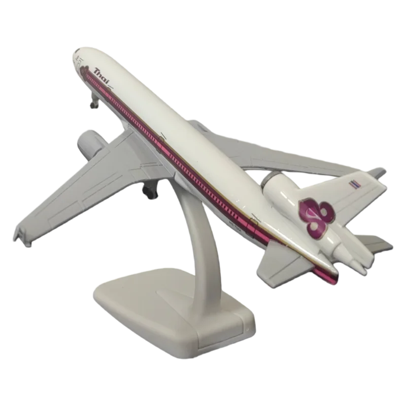 MD-11 Thai Airways 1/400 Scale Diecast Metal 21cm, Airplane Model, Adult Collectible, Airport, Miniature Items, Gift for Kids