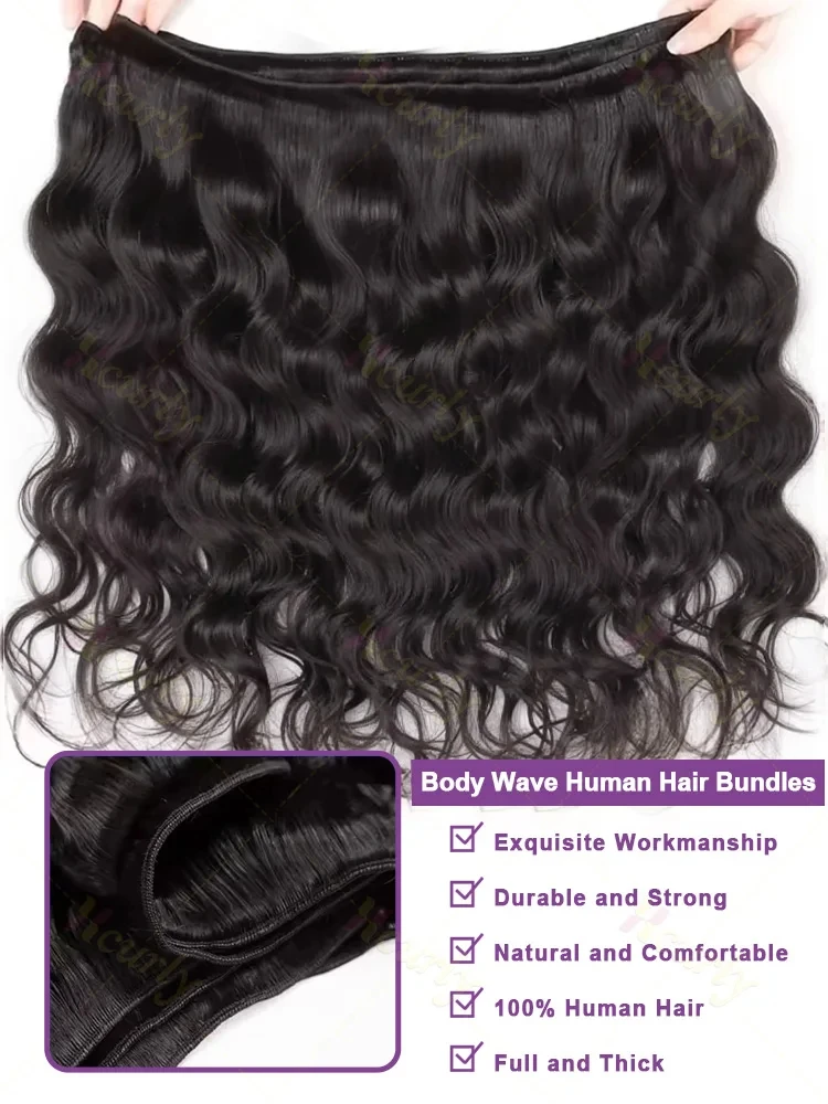 Body Wave Raw 1 3 4 Human Hair Bundles Unprocessed Human Hair Wavys Double Drawn Weft Virgin Hair Bundles Weave Extensions